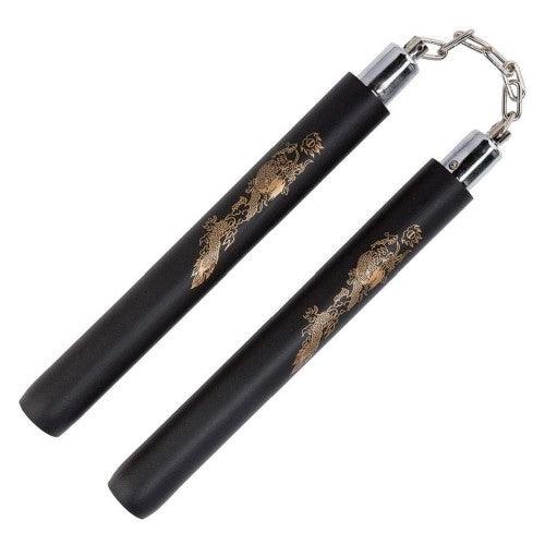 2PC Safe Foam Rubber Nunchucks, 12-inch Martial Arts Training Nunchakus with Steel Chain for Kids, Adults, Beginner Practice - Toytexx 2PC Safe Foam Rubber Nunchucks, 12-inch Martial Arts Training Nunchakus with Steel Chain for Kids, Adults, Beginner Practice - Toytexx